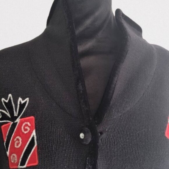 Mandal Bay Women's Christmas Button Down Cardigan Sweater Size Large - Picture 2 of 11